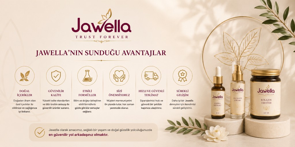 Jawella avantajları ve ürün görseli